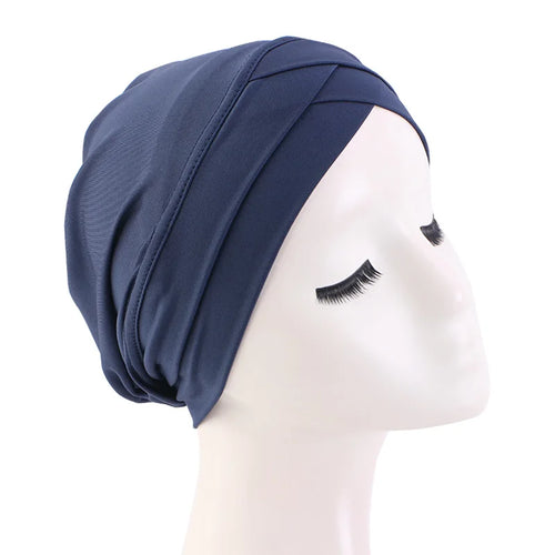 Women’s Cross Muslim Hijab Inner Hat – Islamic Undercap Arab Wrap