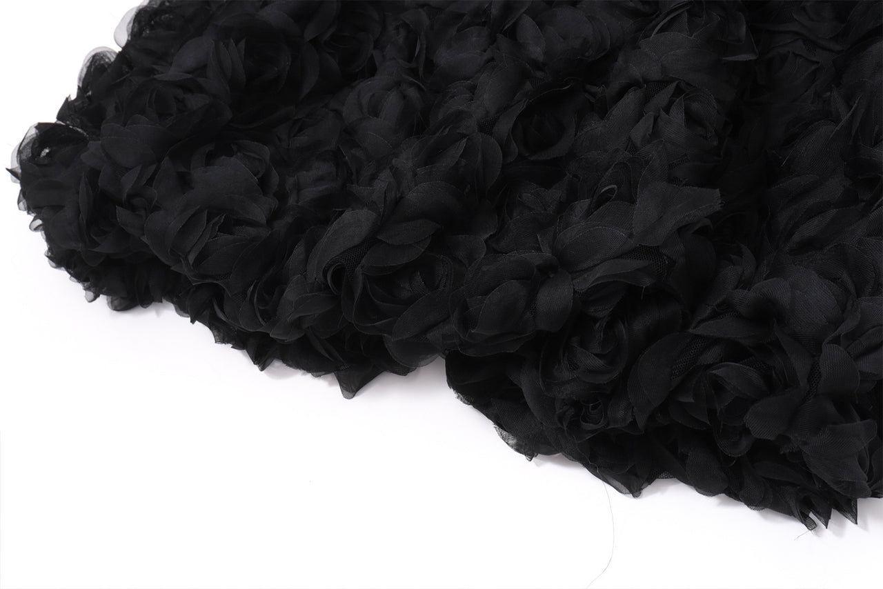 Fall U-Collar Plush Slim Fit Patchwork Solid Color Sling Dress