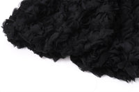 Fall U-Collar Plush Slim Fit Patchwork Solid Color Sling Dress