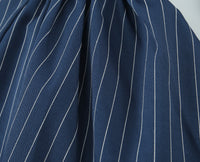 Women Clothing Autumn Elegant British Puffy Bud Bottom Leveling Collared Long Sleeve Striped Blazers
