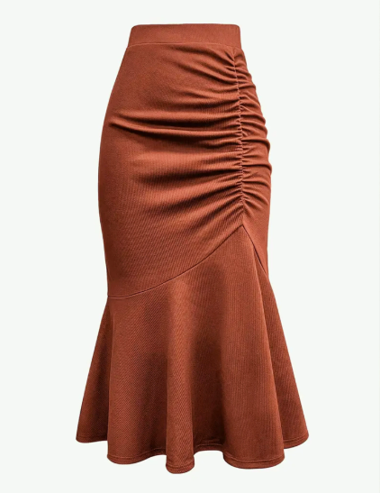 Autumn Elegant High Sense Long Skirt Skirt Adult Lady like Woman Lyayered Skirt