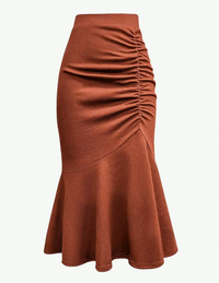 Autumn Elegant High Sense Long Skirt Skirt Adult Lady like Woman Lyayered Skirt