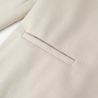 Women Mid Length Tassel Long Trench Coat Dress