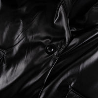 Black Women Clothing Early Spring Blazer Leather Skirt Set Office Two Piece Suit