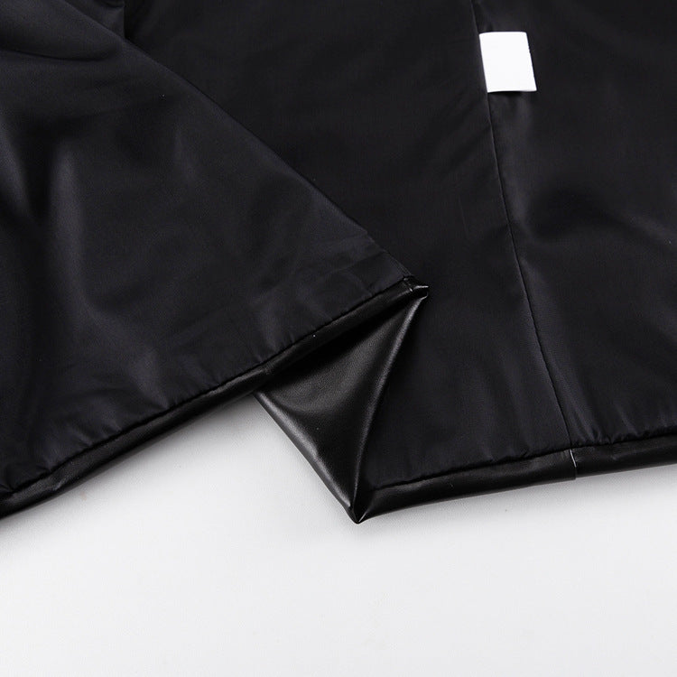 Black Women Clothing Early Spring Blazer Leather Skirt Set Office Two Piece Suit