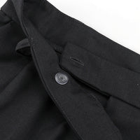 Retro Minority Irregular Asymmetric High Waist Wide Leg Pants Loose Office Trousers