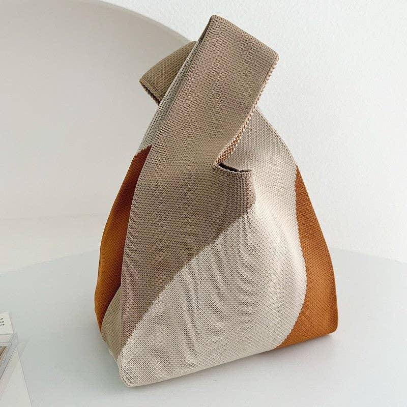 – , Fashion for Women | Modestly Vogue Versatile Handbag | Stylish & Functional Color Block Casual Versatile Minimalist Knitted Handbag - Modestly Vogue