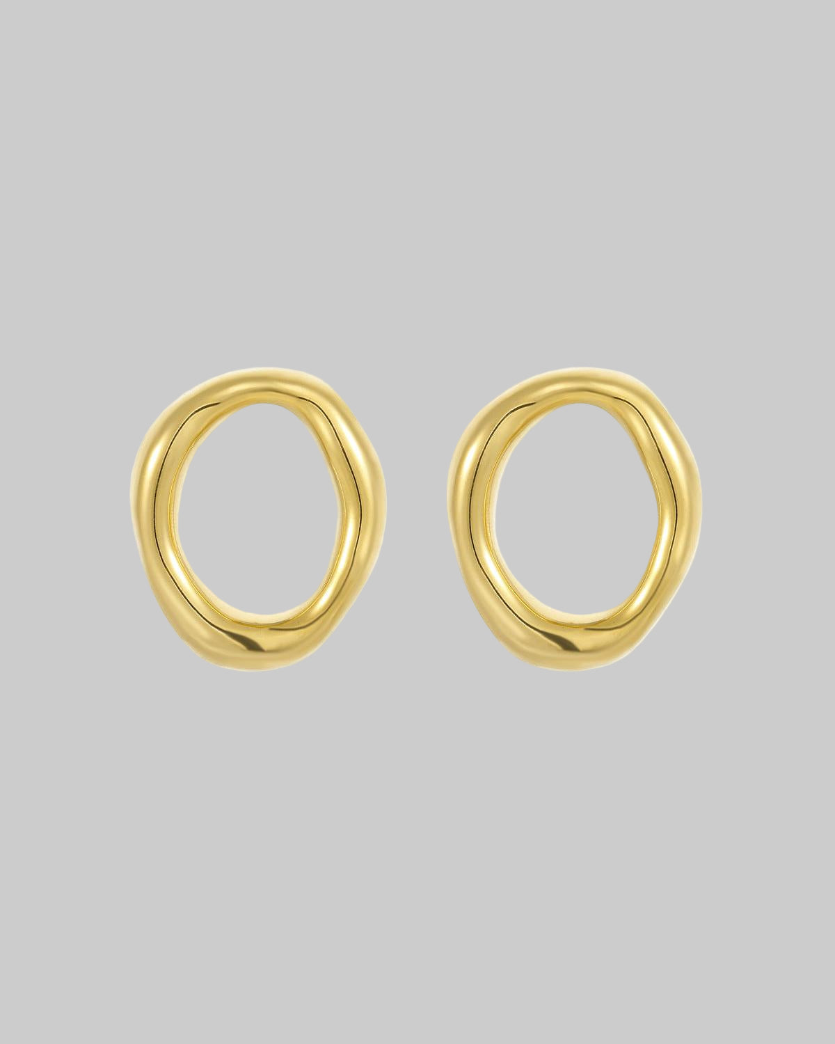 Catching Hollow Out Cutout Irregular Asymmetric Circles Stainless Steel Earrings Do Not Fade - Modestly Vogue