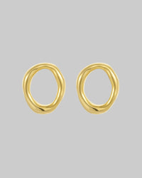 Catching Hollow Out Cutout Irregular Asymmetric Circles Stainless Steel Earrings Do Not Fade - Modestly Vogue