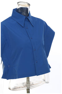 Plaid Shawl Cape Vest Coat – Stylish Top with Button Detail