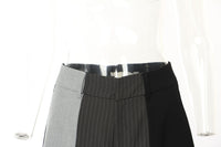 Autumn Three Color Stitching Casual Straight Leg Wide Leg Pants Casual Pants Women