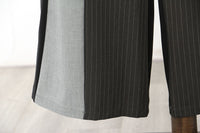Autumn Three Color Stitching Casual Straight Leg Wide Leg Pants Casual Pants Women