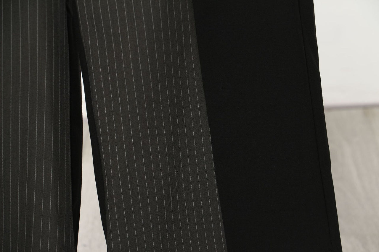 Autumn Three Color Stitching Casual Straight Leg Wide Leg Pants Casual Pants Women