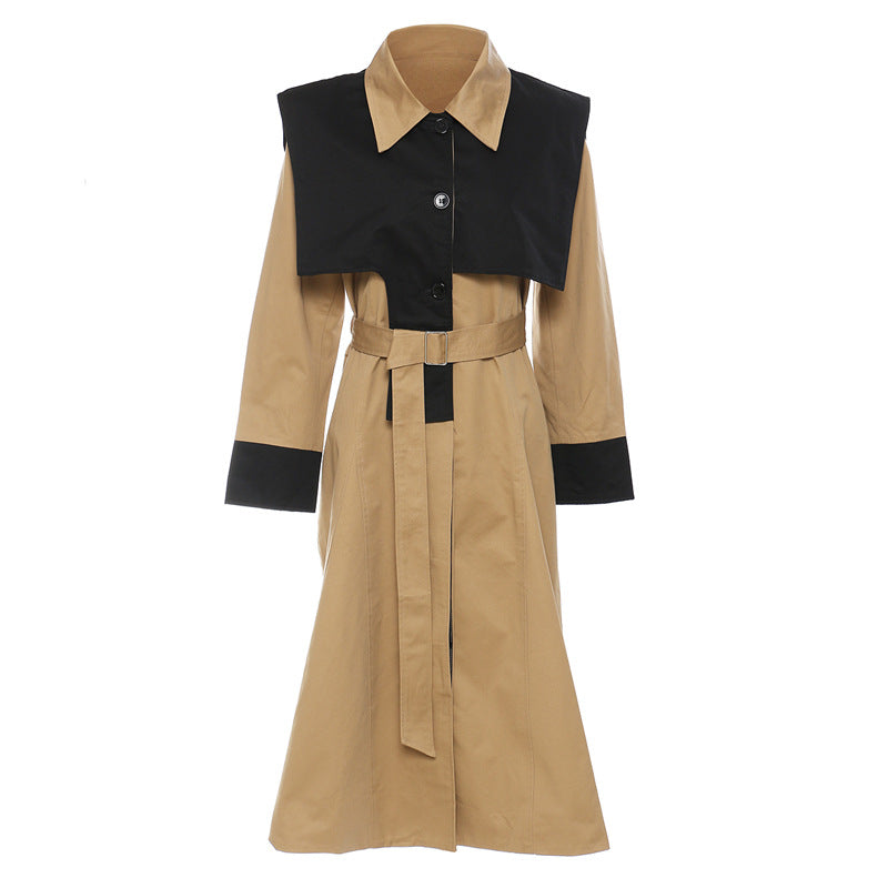 Women’s Asymmetric Two-Piece Trench Coat