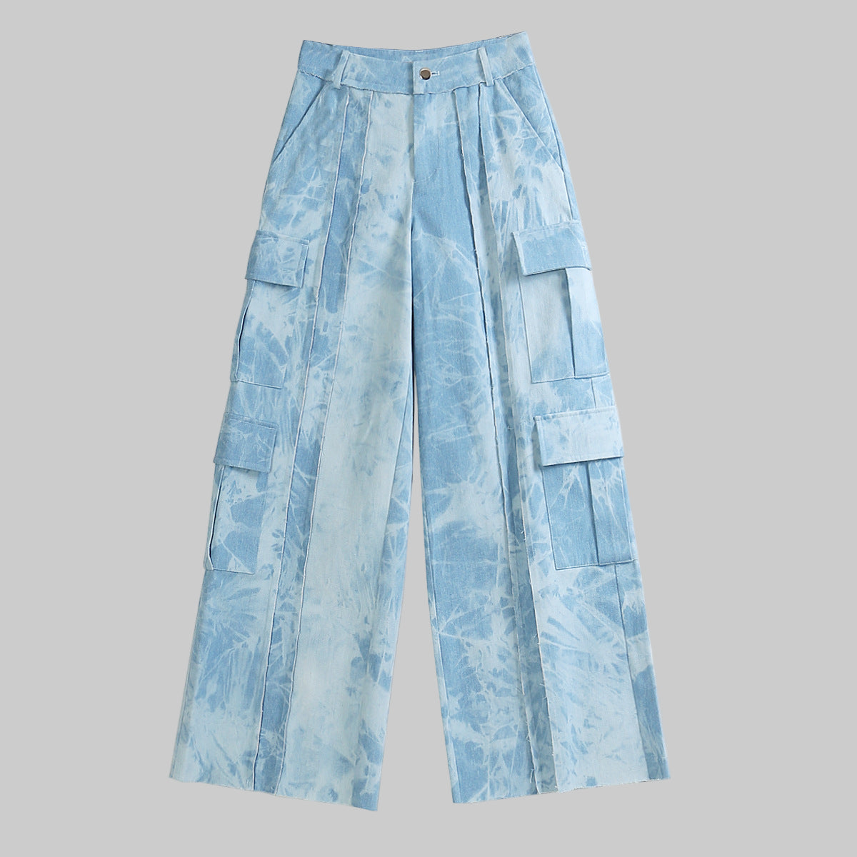 Early Autumn Cash Denim Tie Dyed Personalized Printed Tooling Jeans Casual Pants for Women