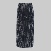 Spring Summer Denim Skirt Women High Waist A Line Skirt Mid Length Slimming Office Lady Sheath Skirt