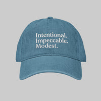 Denim Hat with Embroidery – Trendy and Stylish Casual Cap - Modestly Vogue