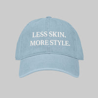 Less Skin More Style Denim Hat – Embroidered Modest Fashion - Modestly Vogue