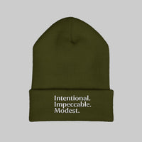 Stylish Cuffed Beanie – Embroidered Streetwear Winter Hat - Modestly Vogue