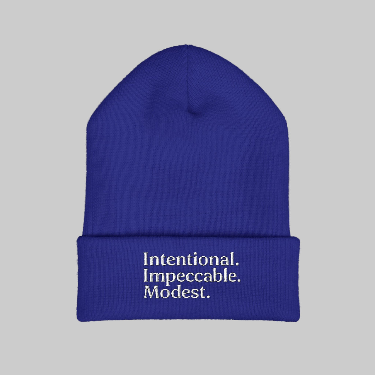 Stylish Cuffed Beanie – Embroidered Streetwear Winter Hat - Modestly Vogue