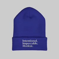 Stylish Cuffed Beanie – Embroidered Streetwear Winter Hat - Modestly Vogue