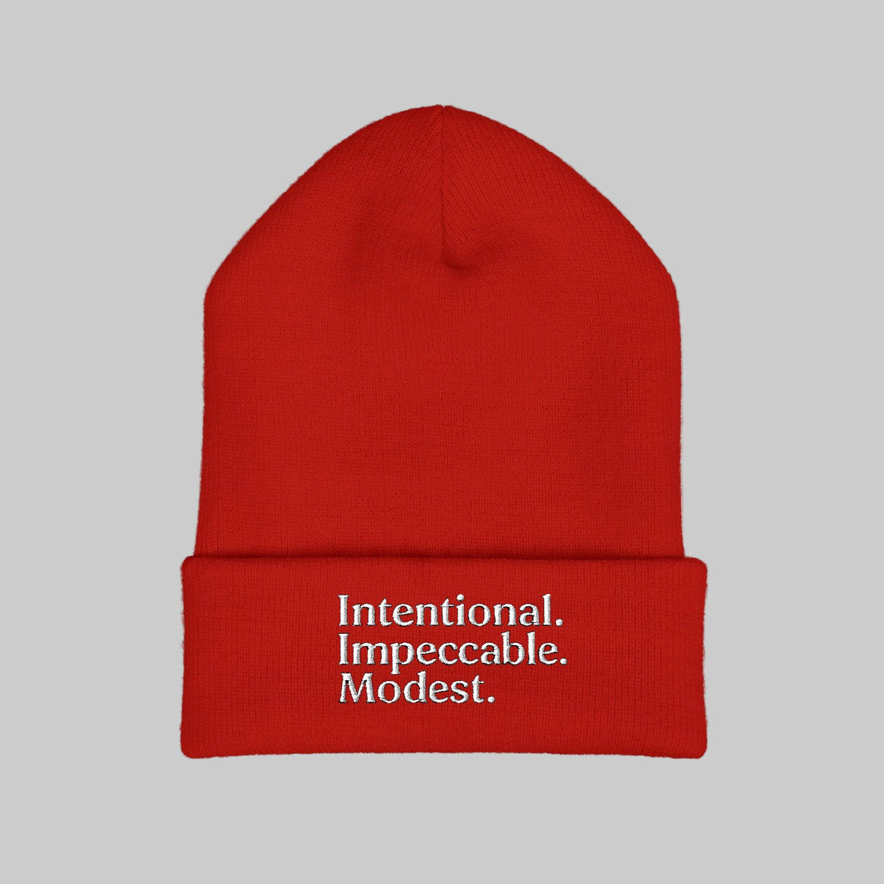 Stylish Cuffed Beanie – Embroidered Streetwear Winter Hat - Modestly Vogue