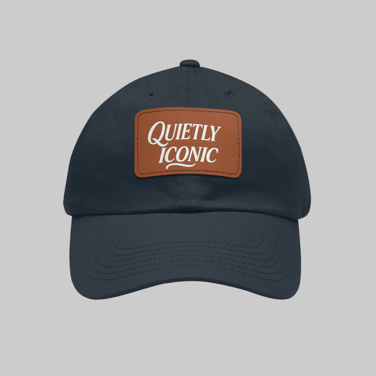 Quietly Iconic Rustic Hat with Leather Patch – Minimalist Statement Cap - Modestly Vogue