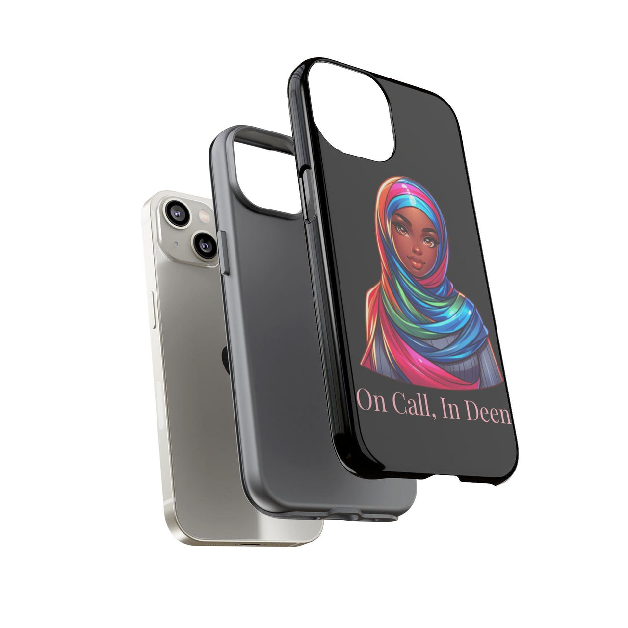 Colorful Hijab Phone Case - 'On Call, In Deen' - Modestly Vogue
