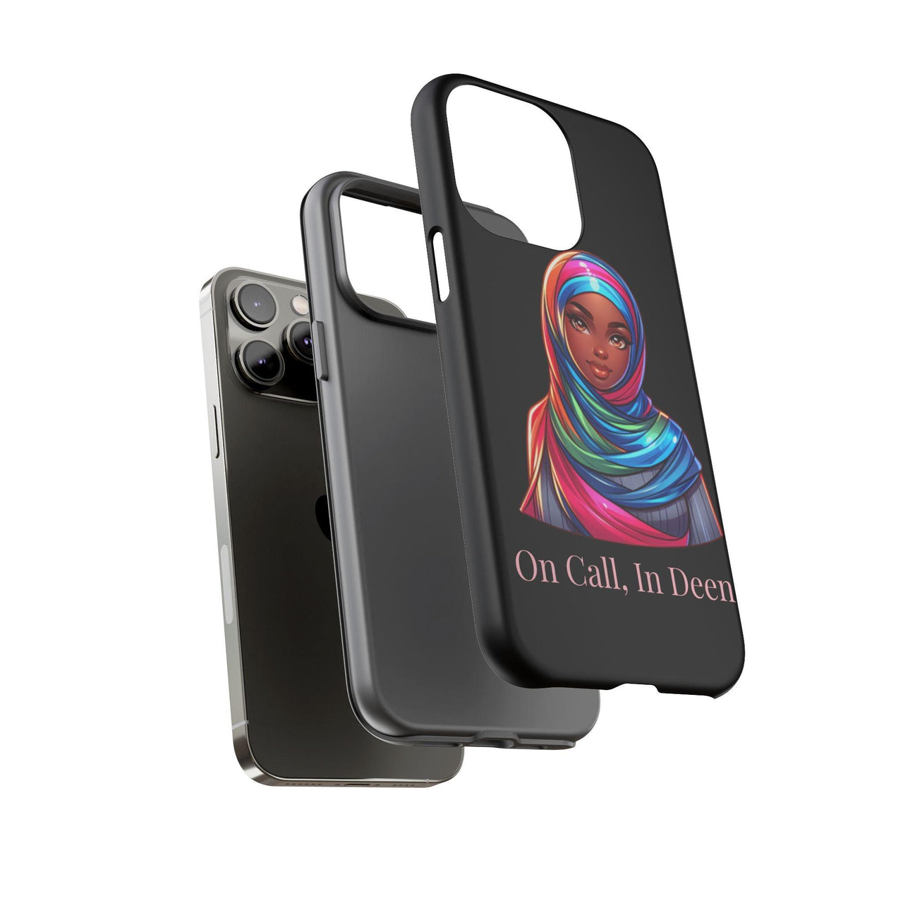 Colorful Hijab Phone Case - 'On Call, In Deen' - Modestly Vogue