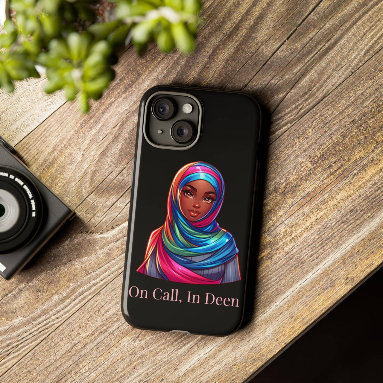 Colorful Hijab Phone Case - 'On Call, In Deen' - Modestly Vogue