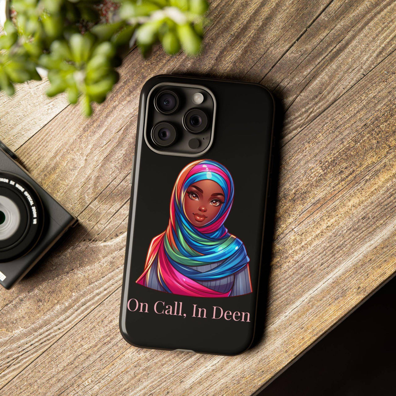 Colorful Hijab Phone Case - 'On Call, In Deen' - Modestly Vogue