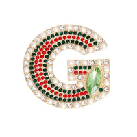 Rings & Things – Stylish Jewelry & Accessories for Every Occasion | Modestly Vogue Gold Pearl and Stone G Brooch - Modestly Vogue