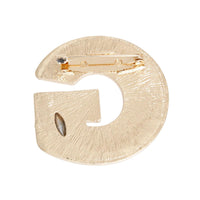 Rings & Things – Stylish Jewelry & Accessories for Every Occasion | Modestly Vogue Gold Pearl and Stone G Brooch - Modestly Vogue