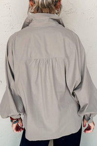 Button Down Collared Shirt – Classic Long Sleeve Blouse Women - Modestly Vogue