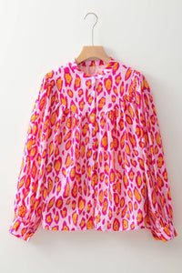Stylish Tops & Blouses for Women – Trendy & Elegant Blouses for Every Occasion | Modestly Vogue Leopard Print Button Down Long Sleeve Shirt - Modestly Vogue