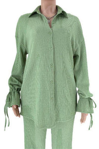 TOP TWO PIECE PANT SET - Modestly Vogue