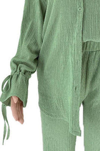 TOP TWO PIECE PANT SET - Modestly Vogue