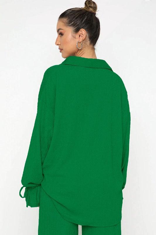 TOP TWO PIECE PANT SET - Modestly Vogue