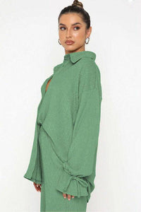 TOP TWO PIECE PANT SET - Modestly Vogue