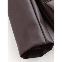 Leather Blazer Women Early Autumn Coat Retro Loose Casual Elegant Top