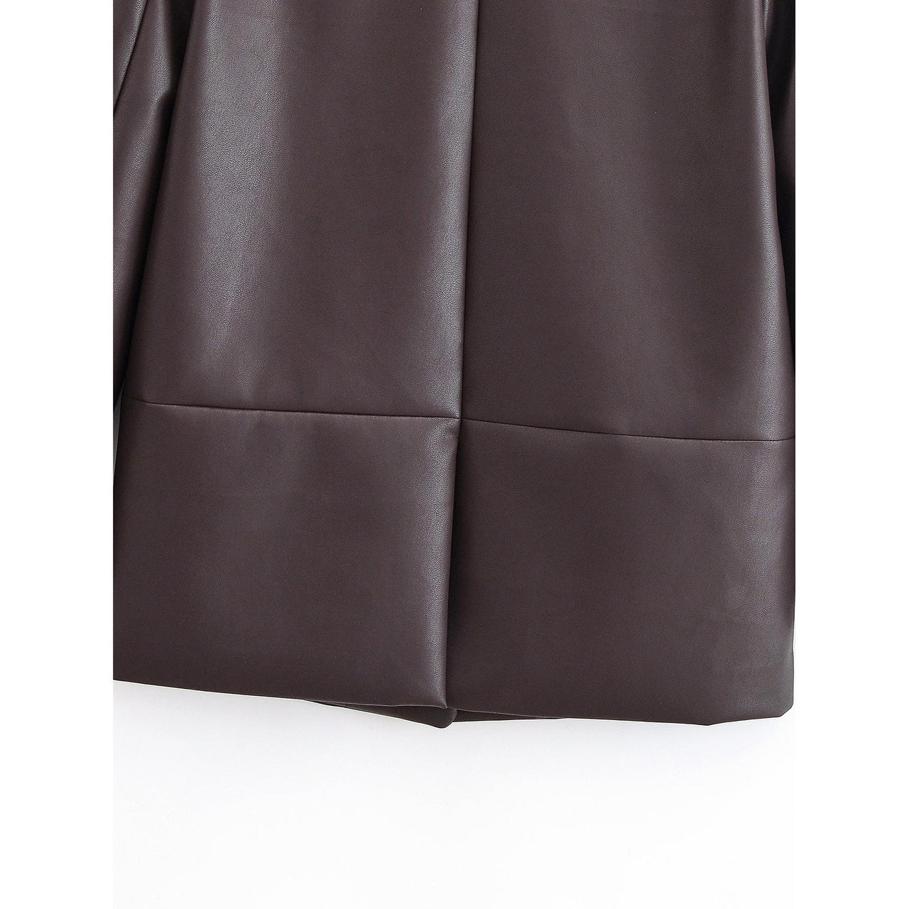 Leather Blazer Women Early Autumn Coat Retro Loose Casual Elegant Top