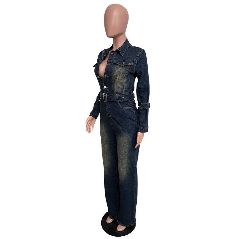 Denim – One-Piece Outfits | DENIM SEXY JUMPSUIT - Modestly Vogue