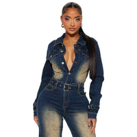Denim – One-Piece Outfits | DENIM SEXY JUMPSUIT - Modestly Vogue