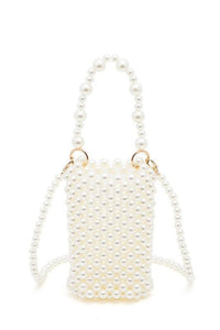 Versatile Handbag | Stylish & Functional Braided Shiny Beads Top Handle Swing Clutch Bag - Modestly Vogue