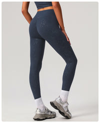 High Waist Silver Casual Yoga Pants Women Running Quick Drying Nude Feel Trousers Outer Wear Slimming Sports Trousers