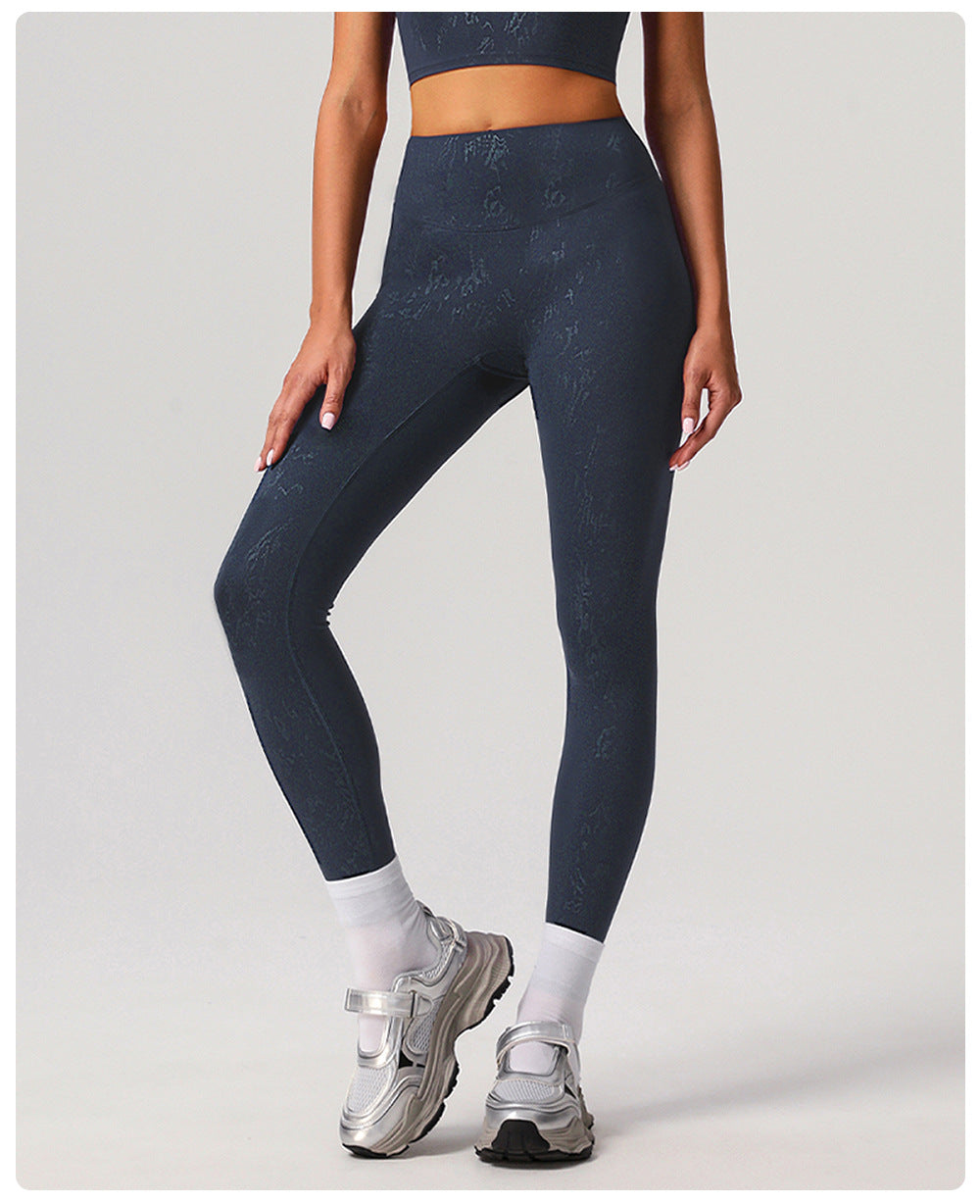 High Waist Silver Casual Yoga Pants Women Running Quick Drying Nude Feel Trousers Outer Wear Slimming Sports Trousers