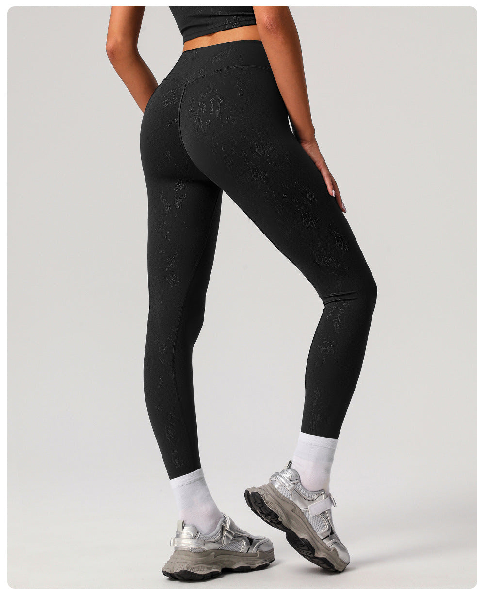 High Waist Silver Casual Yoga Pants Women Running Quick Drying Nude Feel Trousers Outer Wear Slimming Sports Trousers