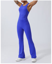 Quick Drying Skinny Yoga Clothes Sports Workout Clothes Hip Lift Belly Shaping Micro Pull Dance Yoga Jumpsuit