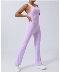 Quick Drying Skinny Yoga Clothes Sports Workout Clothes Hip Lift Belly Shaping Micro Pull Dance Yoga Jumpsuit