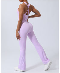 Quick Drying Skinny Yoga Clothes Sports Workout Clothes Hip Lift Belly Shaping Micro Pull Dance Yoga Jumpsuit